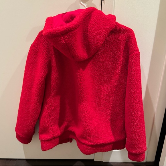 Fabletics red teddy sherpa coat - Picture 3 of 5